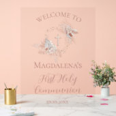 First Holy Communion girl welcome sign Acryl Bord (Huwelijk)