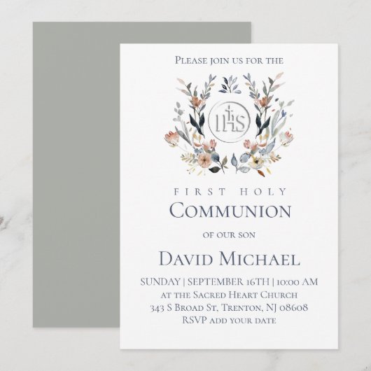 First Holy Communion  Kaart (Voorkant / Achterkant)