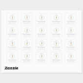 First Holy Communion Vierkante Sticker (Vel)