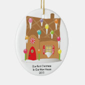 First Home Gingerbrood House Ornament (Rechts)