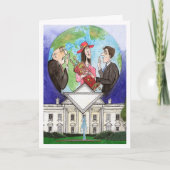 First Jewish President Bar & Bat Mitzvah Card Kaart (Voorkant)