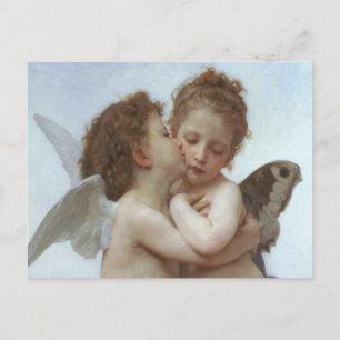 First Kiss - Beauful Angel Painting Briefkaart