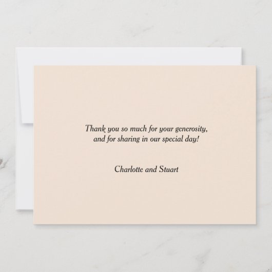 First Kiss Bedankkaart (Achterkant)