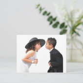 First Kiss Briefkaart (Staand voorkant)