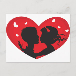 First Kiss Briefkaart