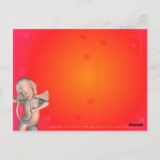 First Kiss Briefkaart (Achterkant)