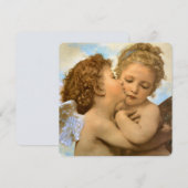 First Kiss (engeldetail) van Bouguereau (Voorkant / Achterkant)