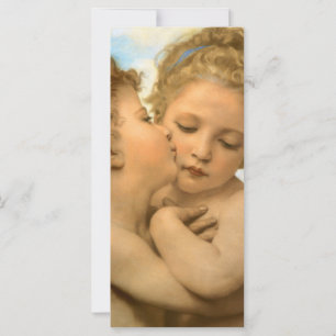 First Kiss (engeldetail) van Bouguereau