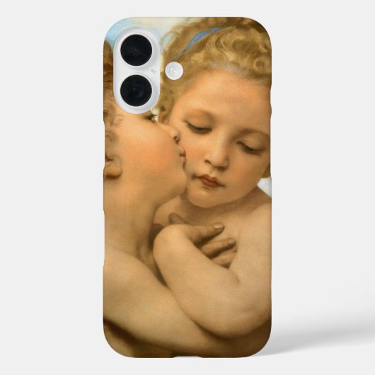 First Kiss (engeldetail) van Bouguereau Case-Mate iPhone Case (Achterkant)