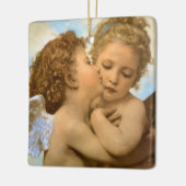 First Kiss (engeldetail) van Bouguereau Keramisch Ornament (Links)
