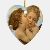 First Kiss (engeldetail) van Bouguereau Keramisch Ornament (Rechts)