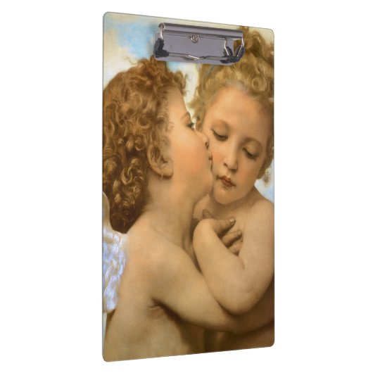 First Kiss (engeldetail) van Bouguereau Klembord (Rechts)