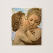 First Kiss (engeldetail) van Bouguereau Legpuzzel (Verticaal)