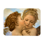 First Kiss (engeldetail) van Bouguereau Magneet (Horizontaal)