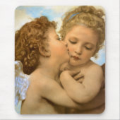 First Kiss (engeldetail) van Bouguereau Muismat (Voorkant)