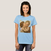 First Kiss (engeldetail) van Bouguereau T-shirt (Voorkant volledig)