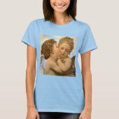 First Kiss (engeldetail) van Bouguereau T-shirt (Voorkant)