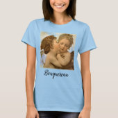 First Kiss (engeldetail) van Bouguereau T-shirt (Voorkant)