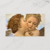 First Kiss, L'Amour et Psyché, Enfants, Bouguereau Visitekaartje (Achterkant)