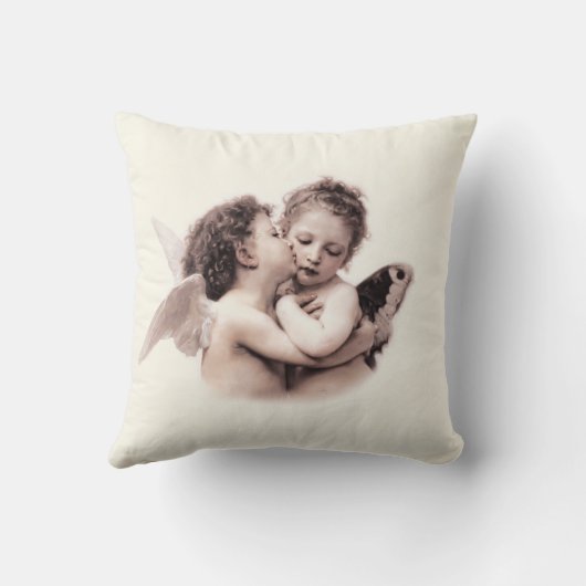 First Kiss Romantic Kussen (Achterkant)