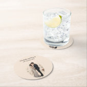 First Kiss Ronde Kartonnen Onderzetter (Insitu)