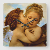 First Kiss Vierkante Klok (Voorkant)