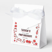 First Knockout Boxing 1e verjaardag – Plezierige K Bedankdoosjes (Voorkant Zijde)