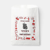 First Knockout Boxing 1st Birthday – Fun Kids  Bedankzakje (Voorkant)