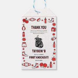 First Knockout Boxing 1st Birthday – Fun Kids Cadeaulabel