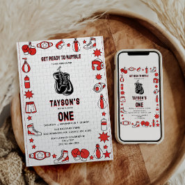 First Knockout Boxing 1st Birthday – Fun Kids Part Kaart