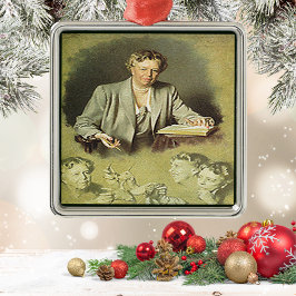 First Lady Anna Eleanor Roosevelt Metalen Ornament