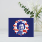 First Lady Betty Ford Stars en Stripes Briefkaart (Staand voorkant)