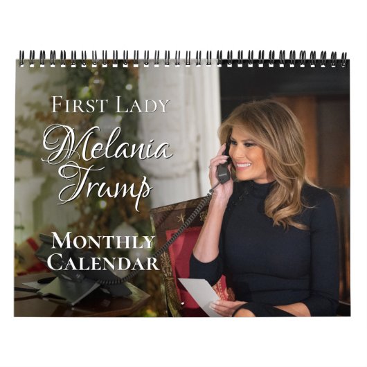 First Lady Melania Trump 2025 Foto Maandelijkse Mu Kalender (Hoes)