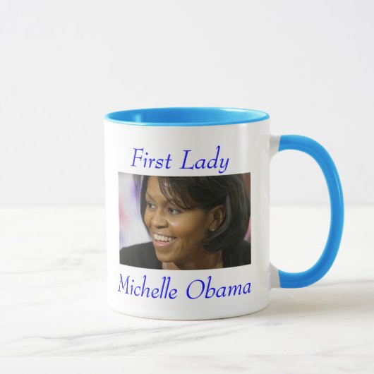 First Lady Michelle Obama - Gepersonaliseerd Mok (Rechts)