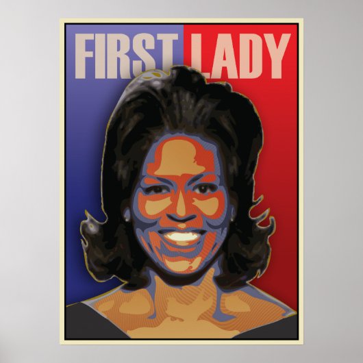 First Lady Michelle Obama Poster (Voorkant)