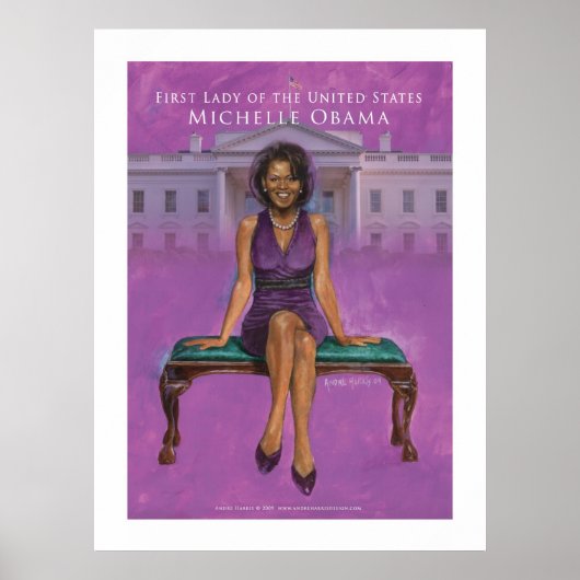 First Lady of the US.-Michelle Obama 52 x 69.33 Poster (Voorkant)