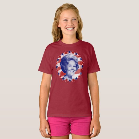 First Lady Pat Nixon Stars and Stripes T-shirt (Voorkant volledig)