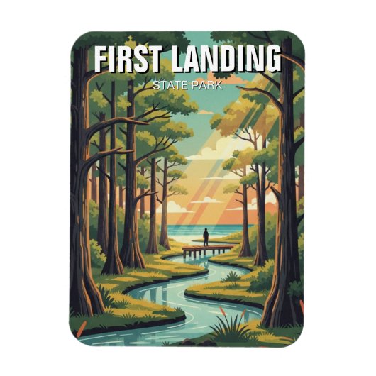 First Landing State Park Virginia Reis Magneet (Verticaal)