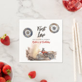 First Lap Little Racer 1st Birthday Servet (Insitu)