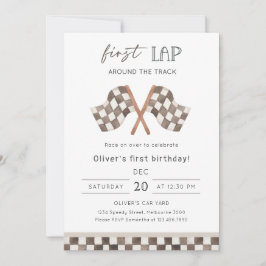 First Lap Racing 1st Birthday Party  Kaart