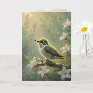 First Light Kin Hummingbird Greeting Card Kaart