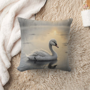 First Light Kin Swan Throw Pillow Kussen