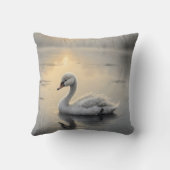 First Light Kin Swan Throw Pillow Kussen (Achterkant)