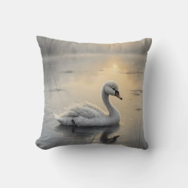 First Light Kin Swan Throw Pillow Kussen