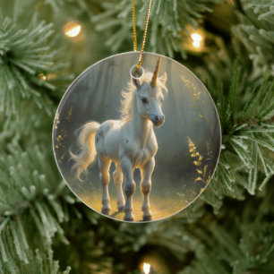 First Light Kin Unicorn Glass Ornament
