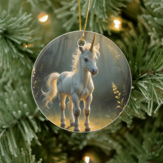 First Light Kin Unicorn Glass Ornament (Boom)