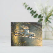 First Light Kin Unicorn Postcard Briefkaart (Staand voorkant)