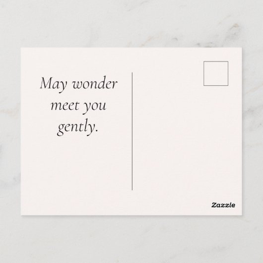 First Light Kin Unicorn Postcard Briefkaart (Achterkant)