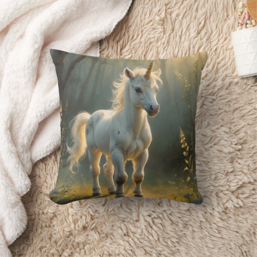 First Light Kin Unicorn Throw Pillow Kussen (Deken)