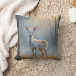 First Light Kin White Stag Throw Pillow Kussen